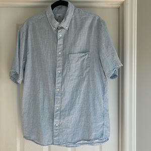 H&M cotton shirt/ size Medium/ light blue